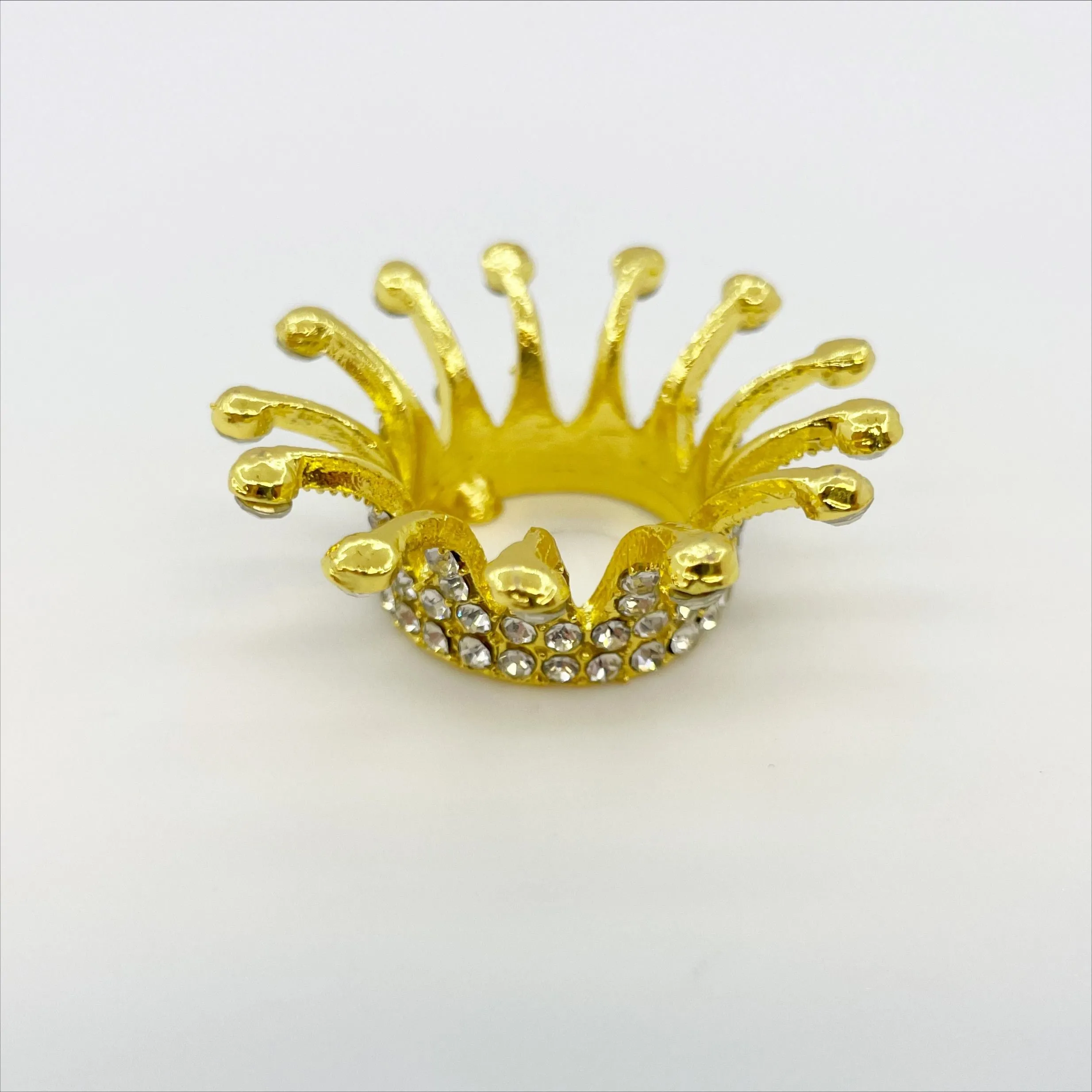 Gold Crown Brush Holder