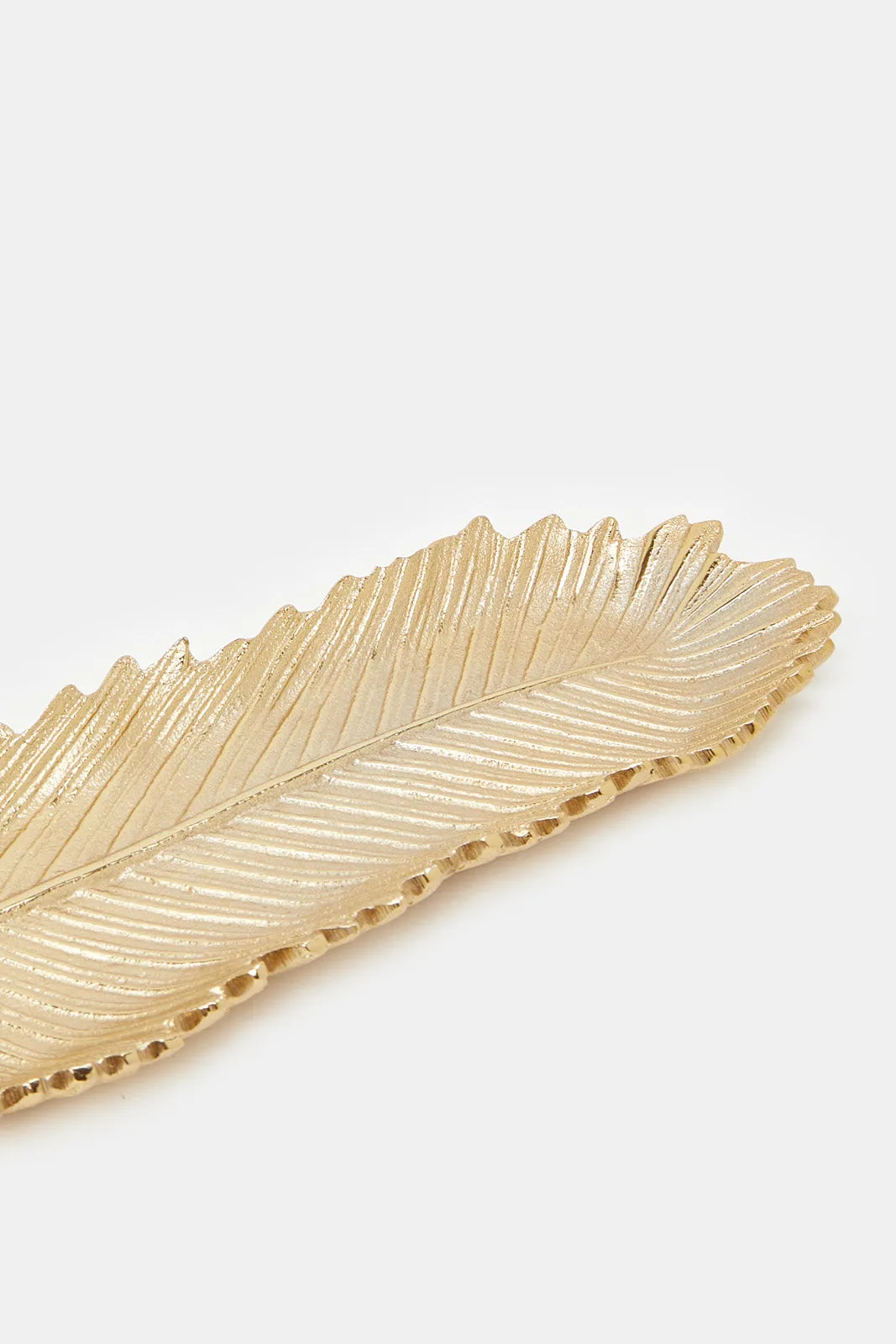 Gold Decorative Leaf Platter