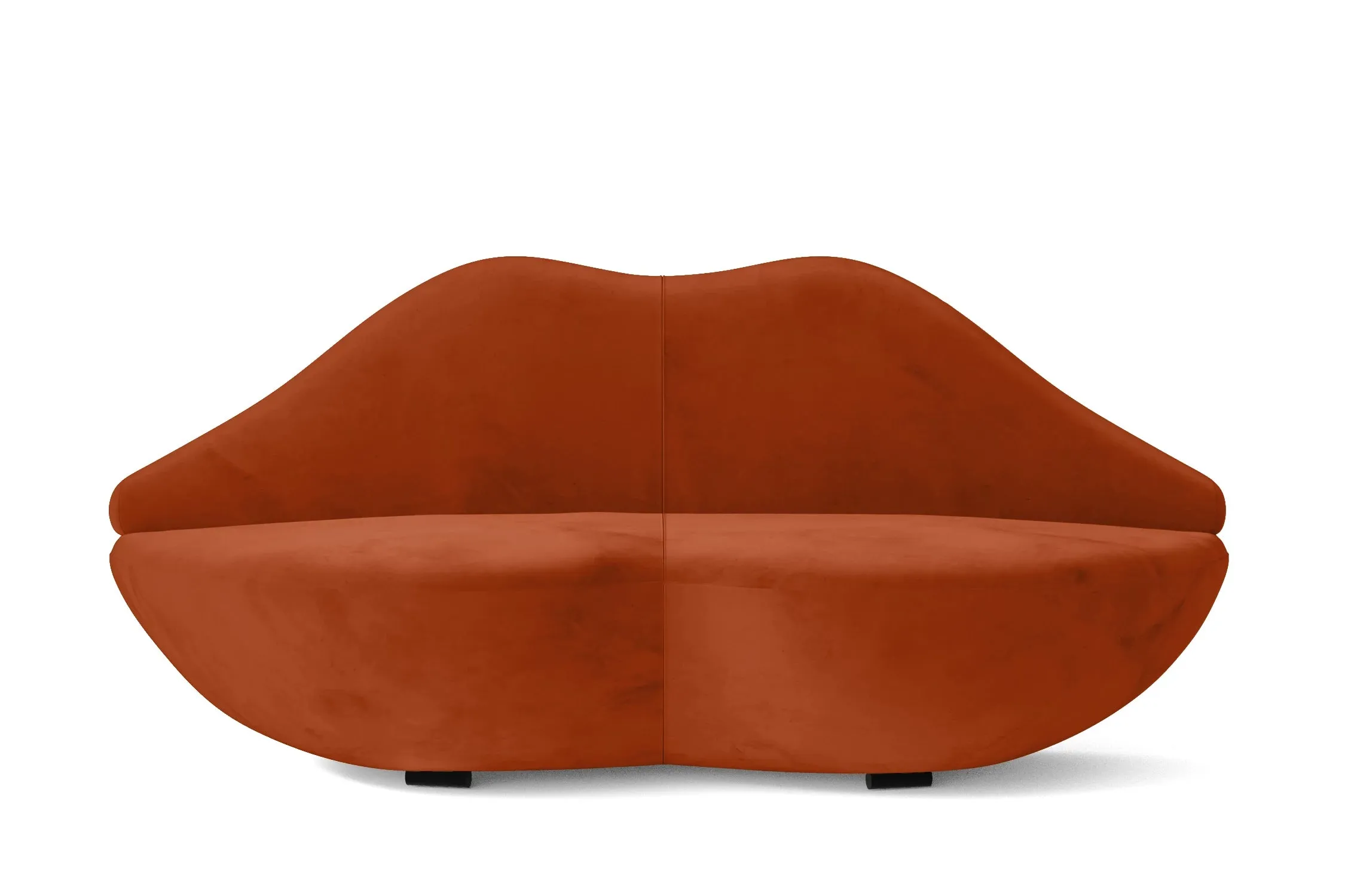 Grosseto 3 Seater Sofa Orange Velvet