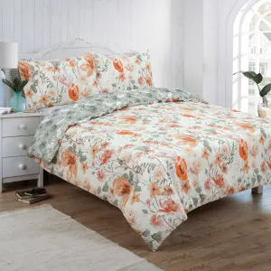 Harvest Floral Duvet Cover Set - Pink