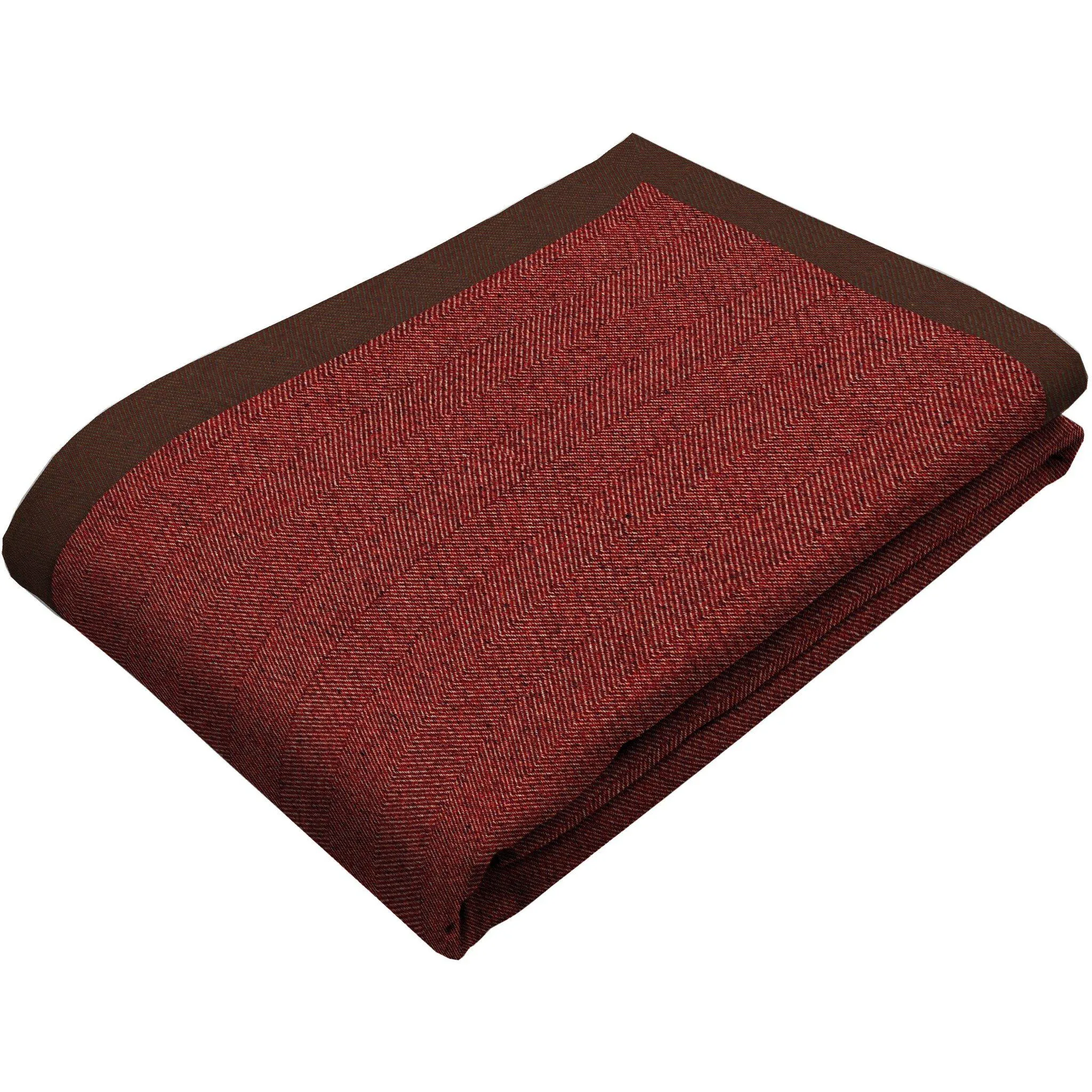 Herringbone Red Throws & Runners