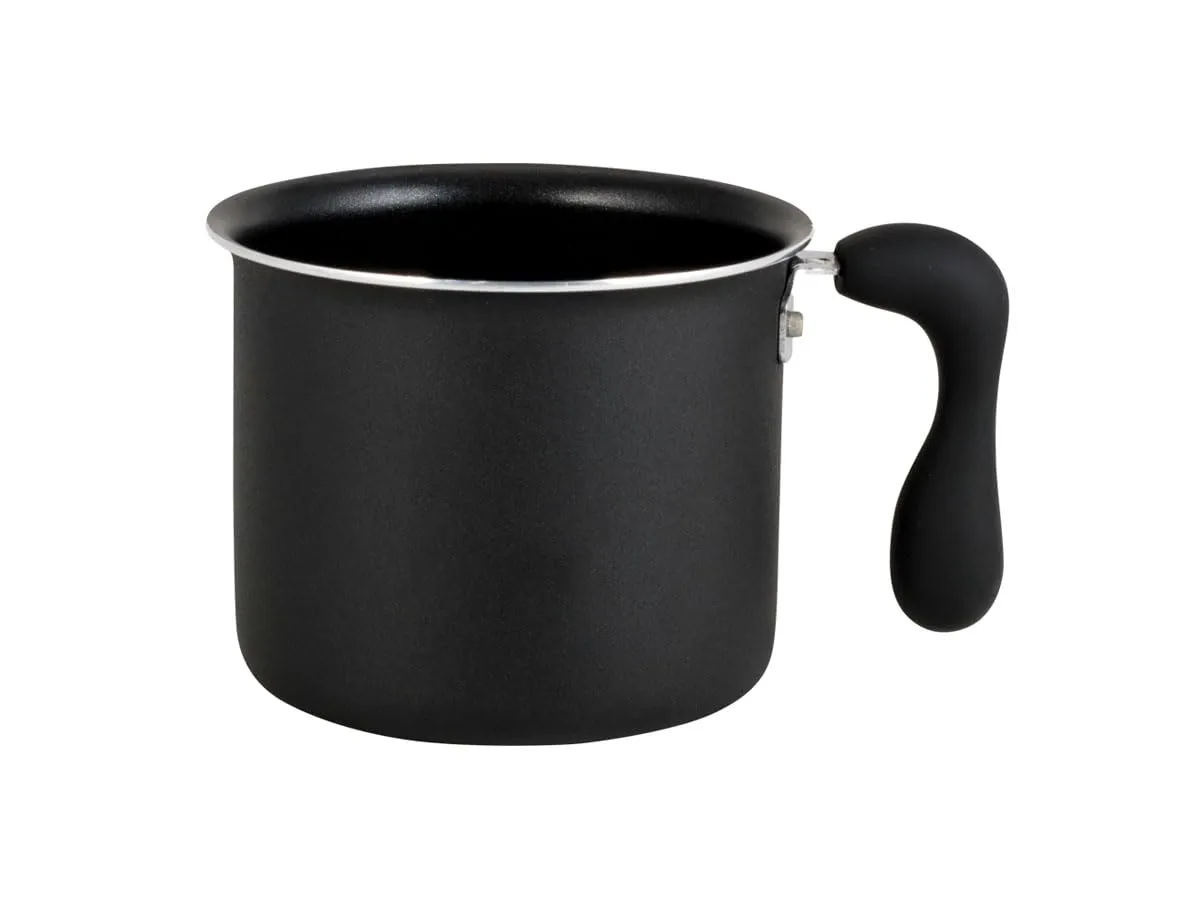 HUDSON Nonstick Black Milk Pot 0.9Qt Cookware, Pots and Pans, Dishwasher Safe, Black