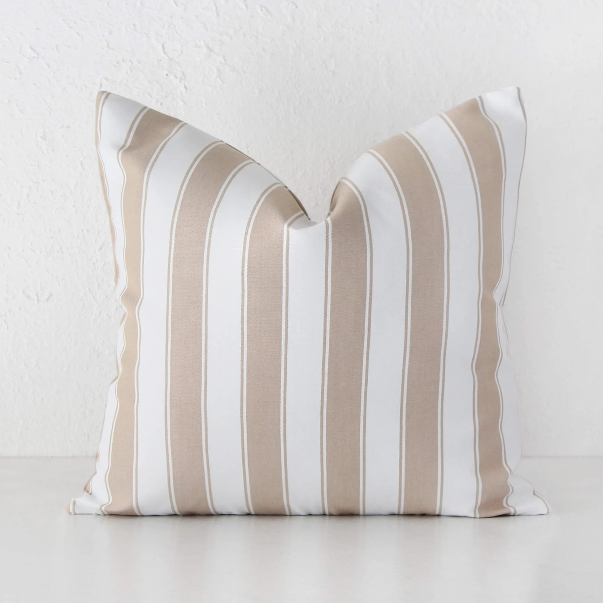 JOHAN REGENCY STRIPE CUSHION BUNDLE X2 |  60 X 60  |  STONE