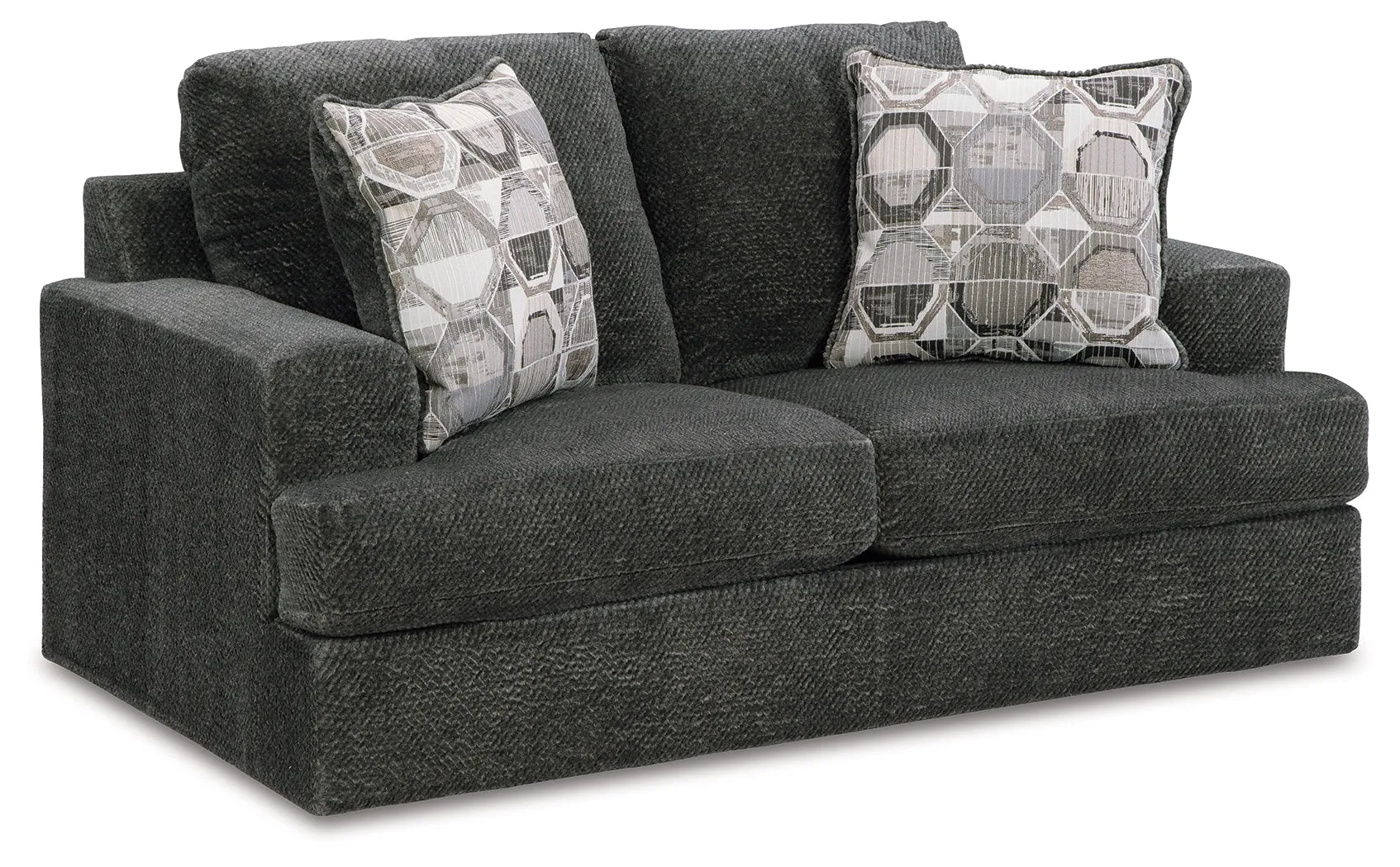 Karinne Sofa and Loveseat in Smoke