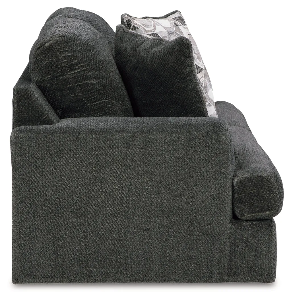 Karinne Sofa and Loveseat in Smoke