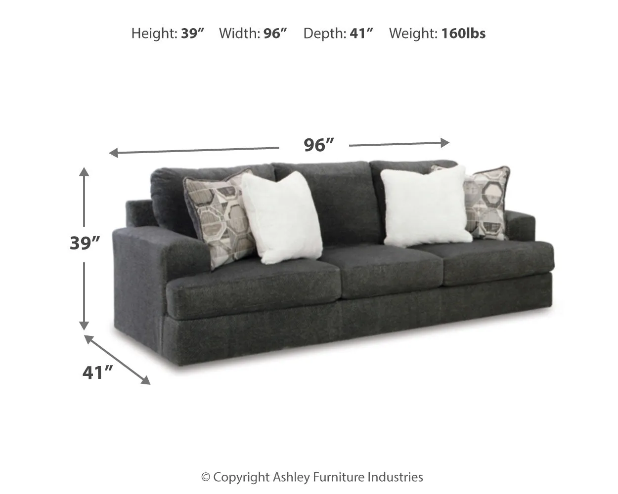 Karinne Sofa and Loveseat in Smoke