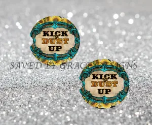 Kick the dust up car coasters