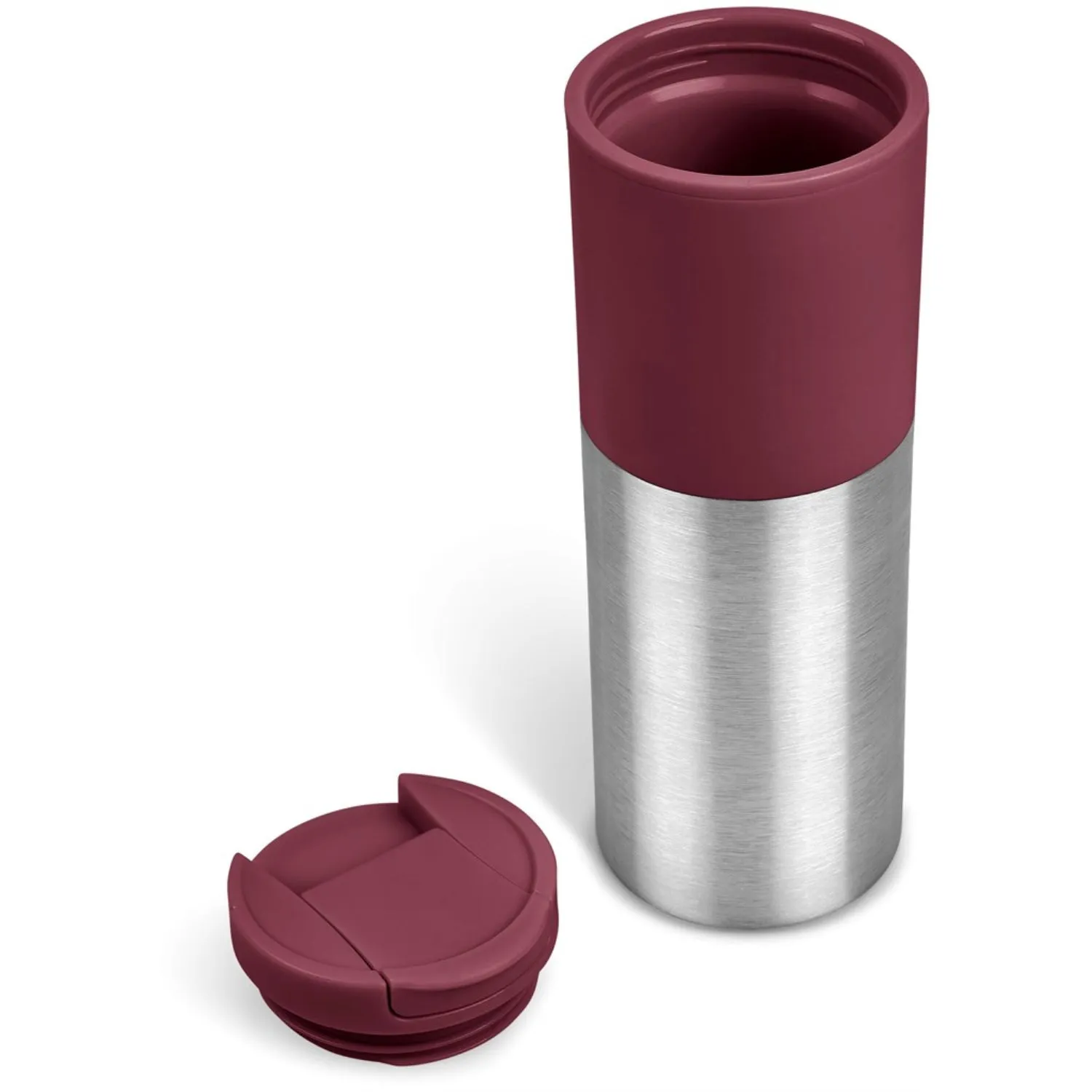 Kooshty Typhoon Stainless Steel & Plastic Double-Walled Tumbler 450ml - Maroon (KOOSH-9135-MR)