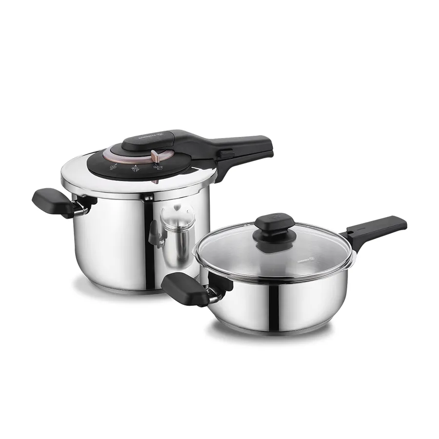 Korkmaz Vita Plus Quattro 4-Piece Pressure Cooker Set A168