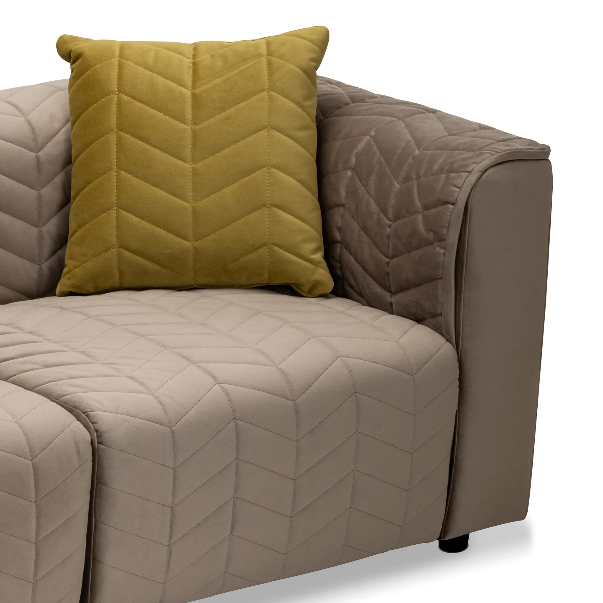 LANGDON VELVET 3 SEATER COMPOSITION