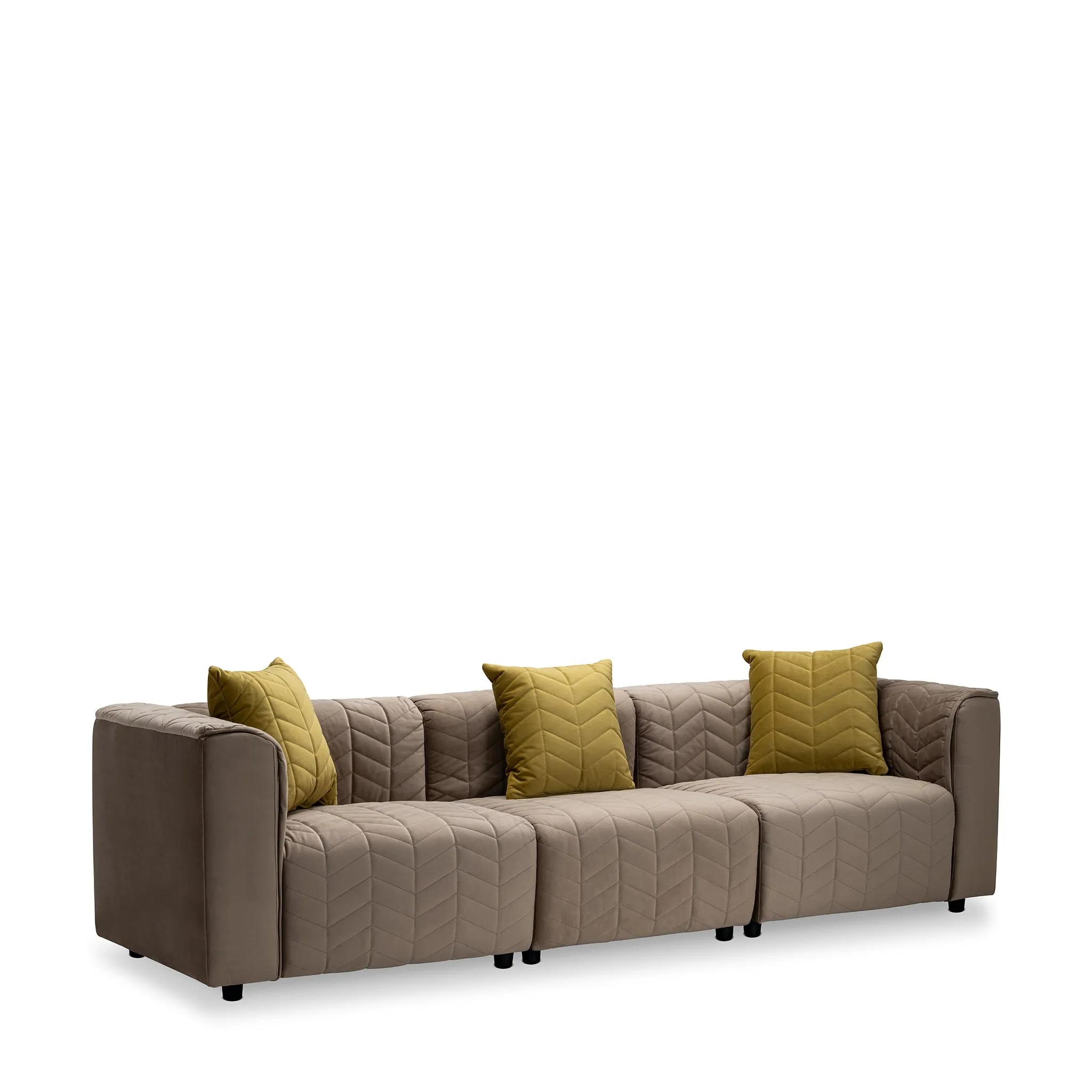 LANGDON VELVET 3 SEATER COMPOSITION