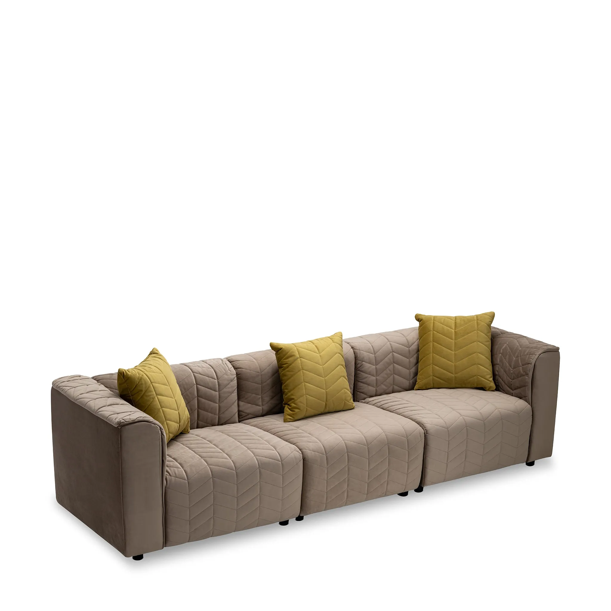 LANGDON VELVET 3 SEATER COMPOSITION