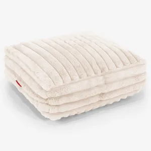 Large Floor Cushion - Ultra Plush Cord Cream