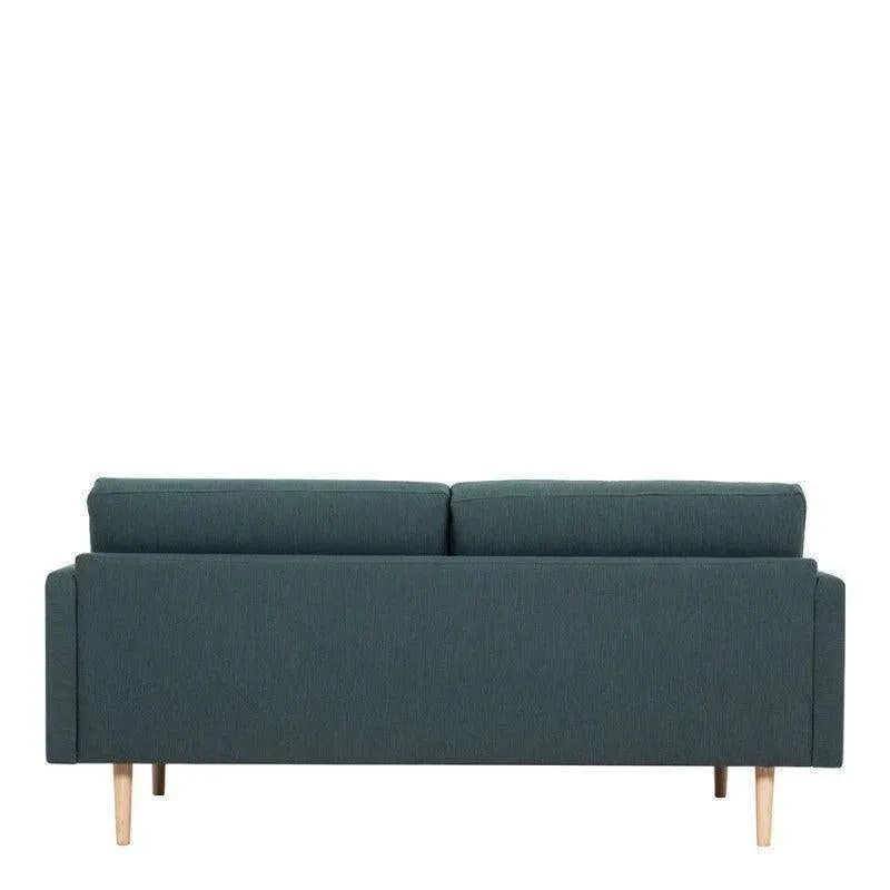 Larvik 2.5 Seater Sofa - Dark Green, Oak Legs