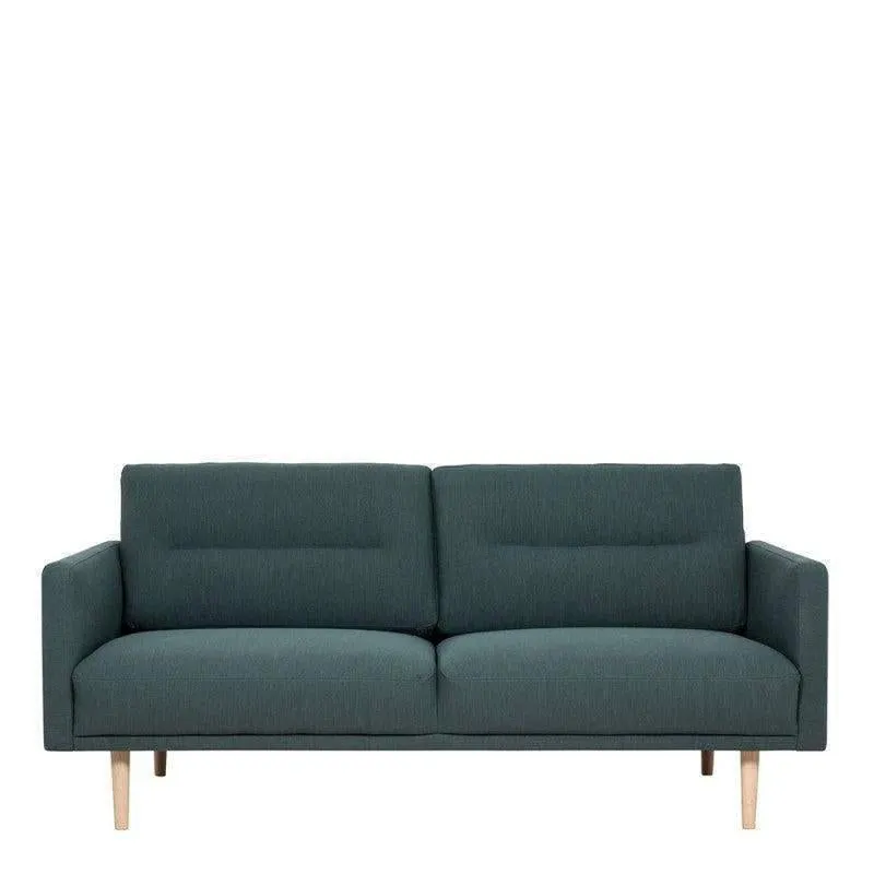 Larvik 2.5 Seater Sofa - Dark Green, Oak Legs