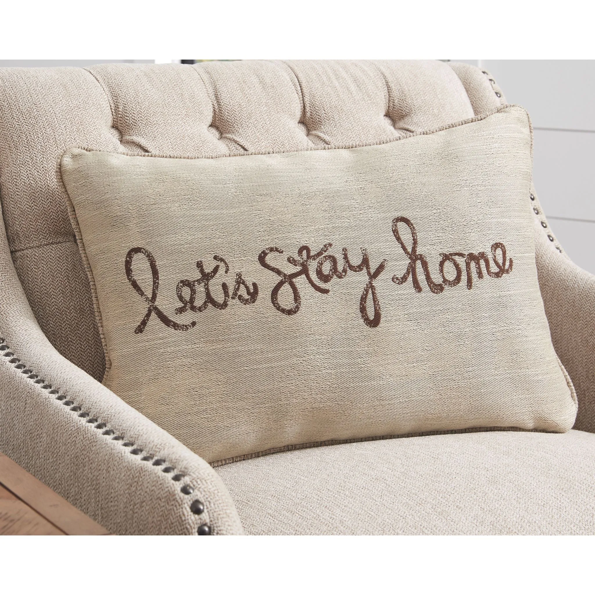 Lets Stay Home Accent Pillow 23.00"