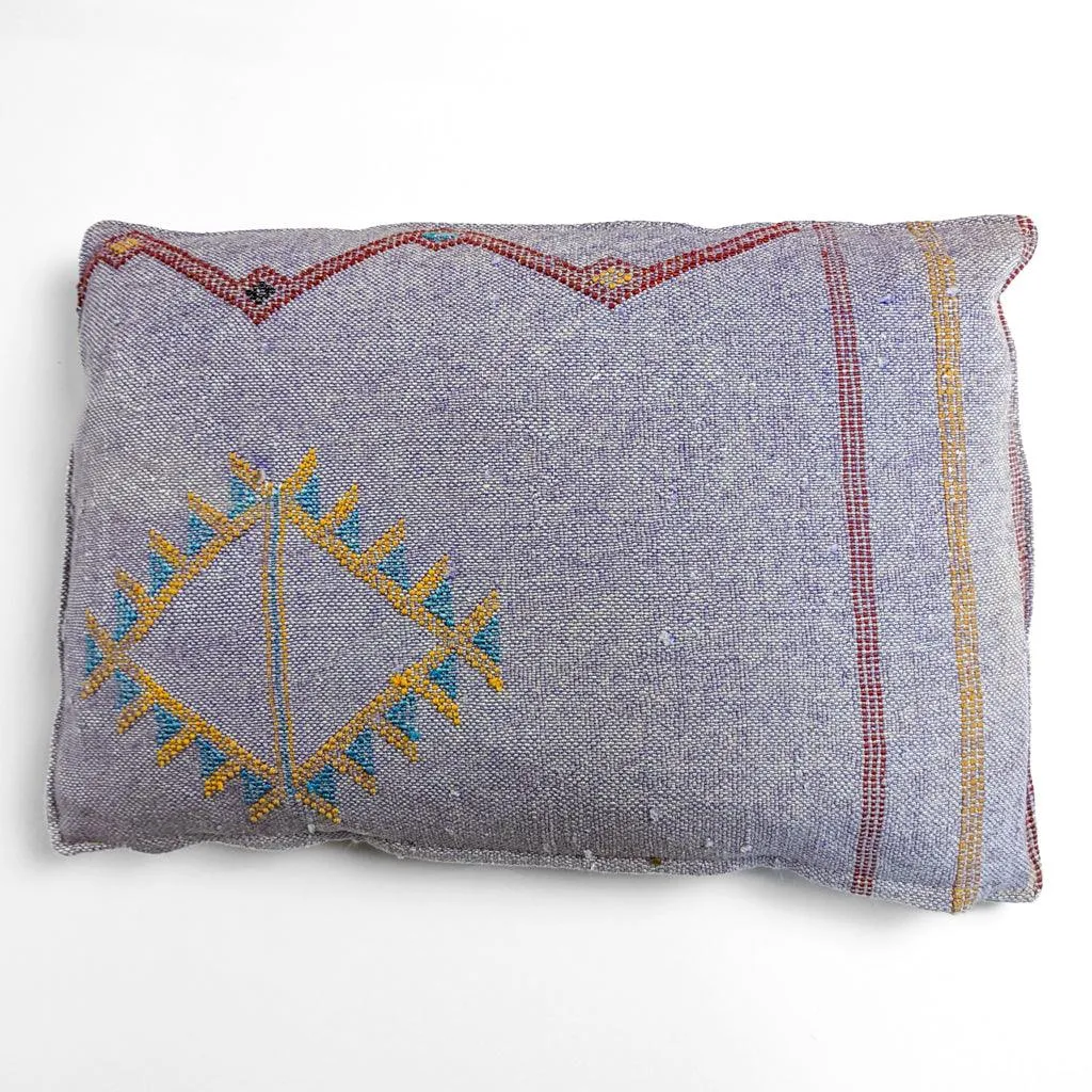 Light Purple with Multi Handstitch Pillow