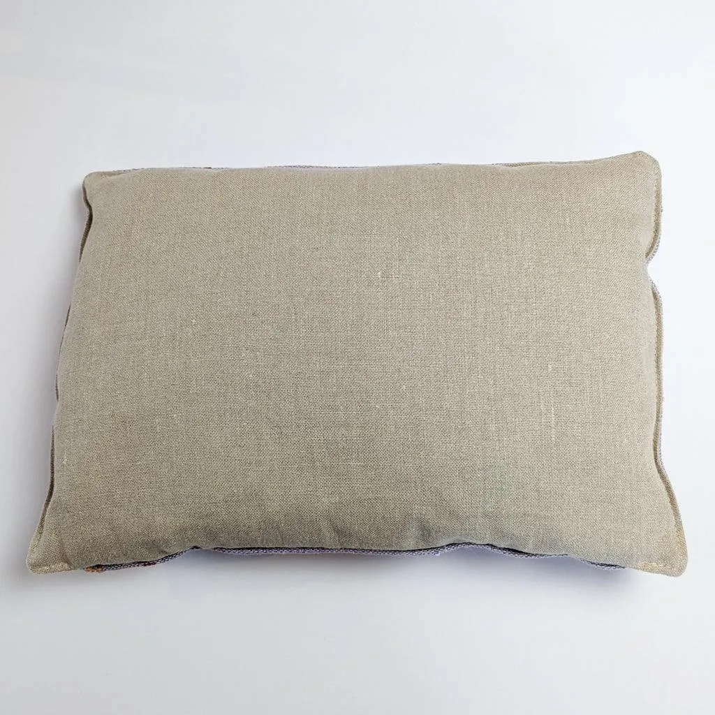 Light Purple with Multi Handstitch Pillow