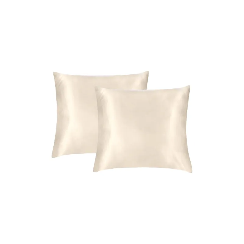 Linenova Silky Smooth Satin European Pillowcase 2 Pack