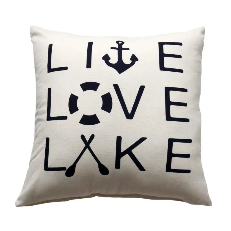 LIVE LOVE LAKE PILLOW