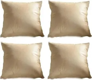 Lushomes Shining Cream cushion cover / sofa pillow cover (Set of 10, 12x12 Inches)