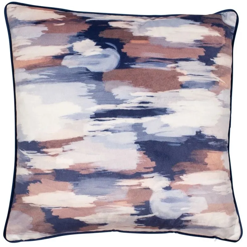 Malini Distressed Navy Cushion