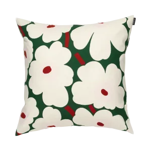 Marimekko Unikko Cushion Cover, green/white/pink