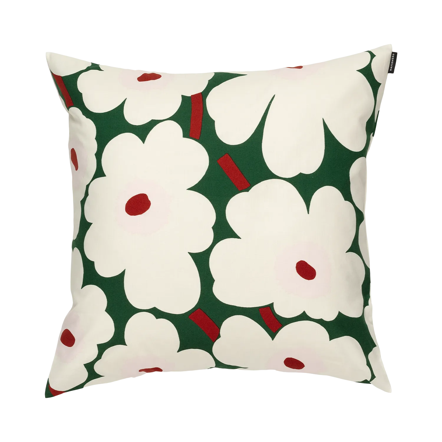 Marimekko Unikko Cushion Cover, green/white/pink