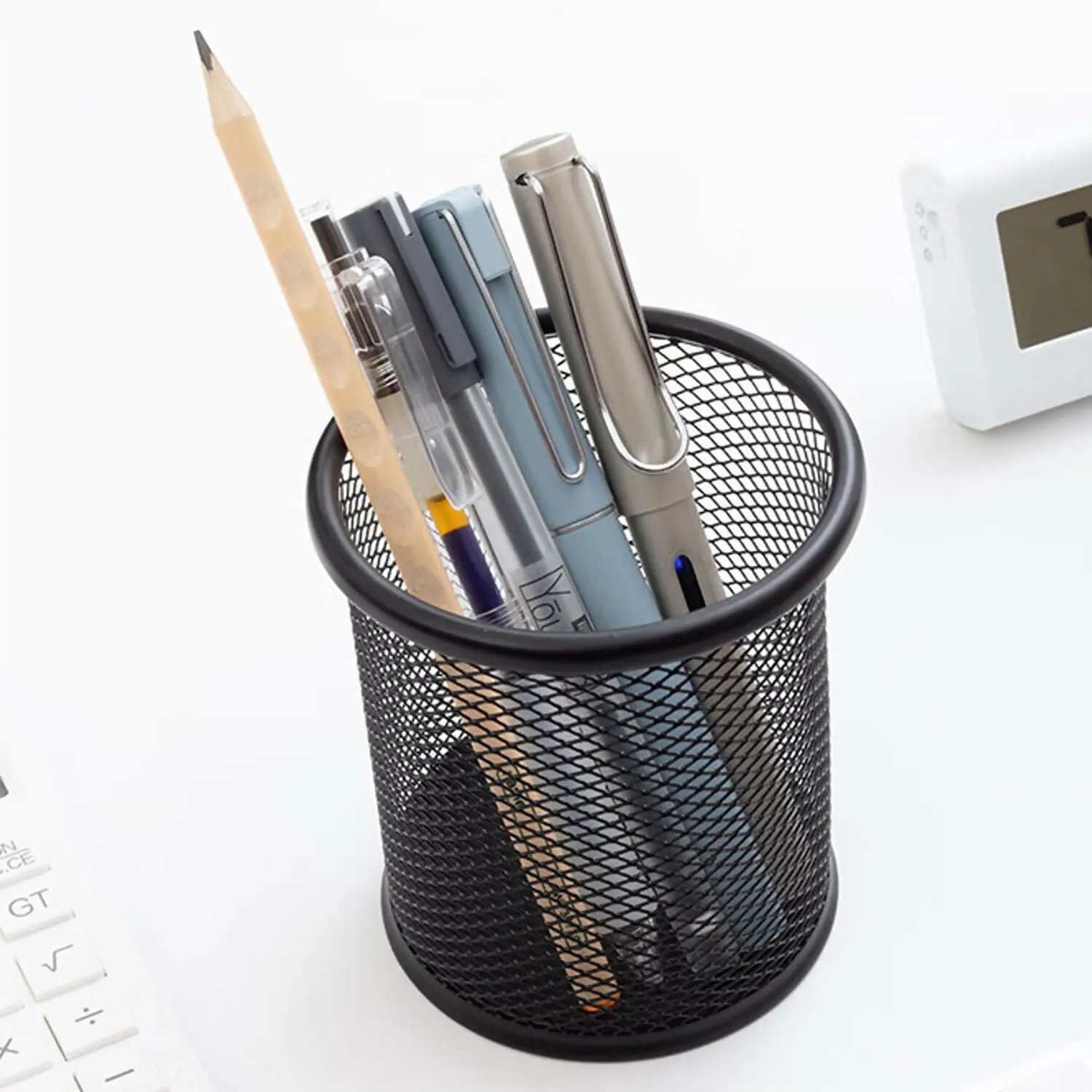 Mesh Pen Pencil Holder Organizer for Desk Office & School (2 Pcs,MultiColours)