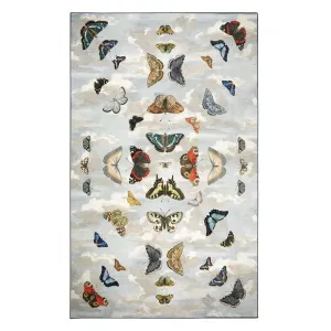 Mirrored Butterflies Sky Rug Designers Guild & John Derian Collaboration Rug