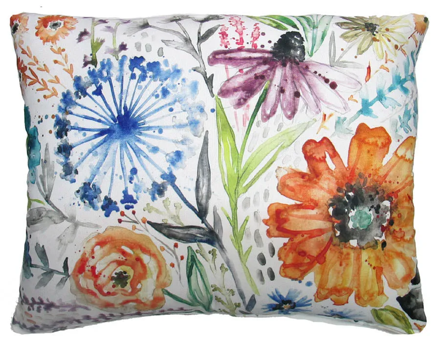 New Fun Flower Outdoor Accent Pillow