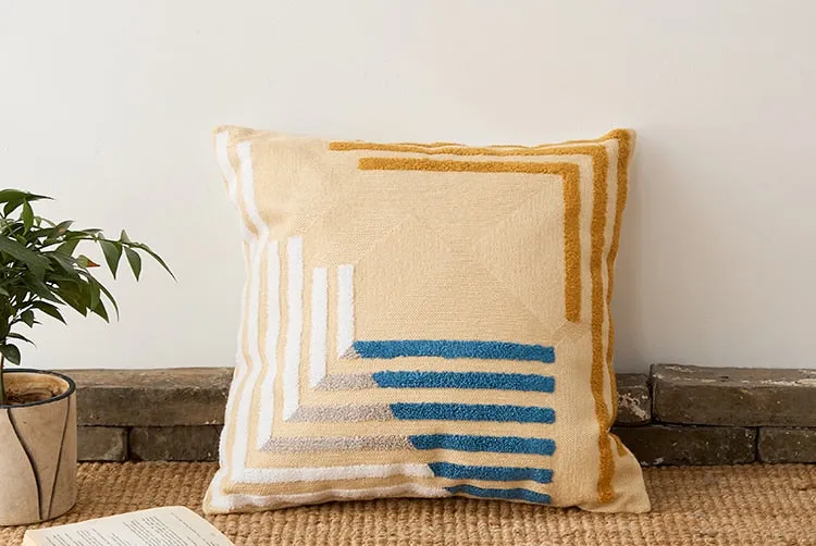 Offset Striped Pillowcase