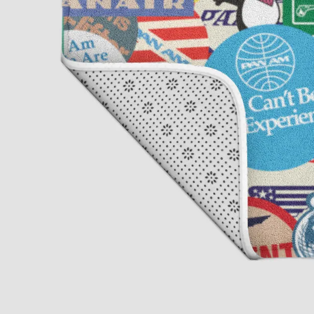 Pan Am Stickers - Bath Mat