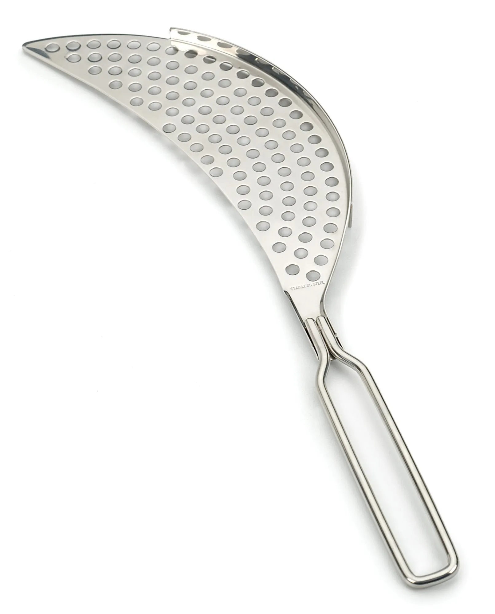 Pierced Crescent Pot Strainer