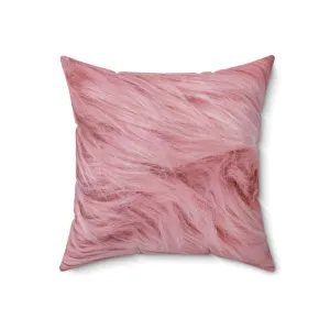 Pink Teddy - Inovax Spun Polyester Square Pillow