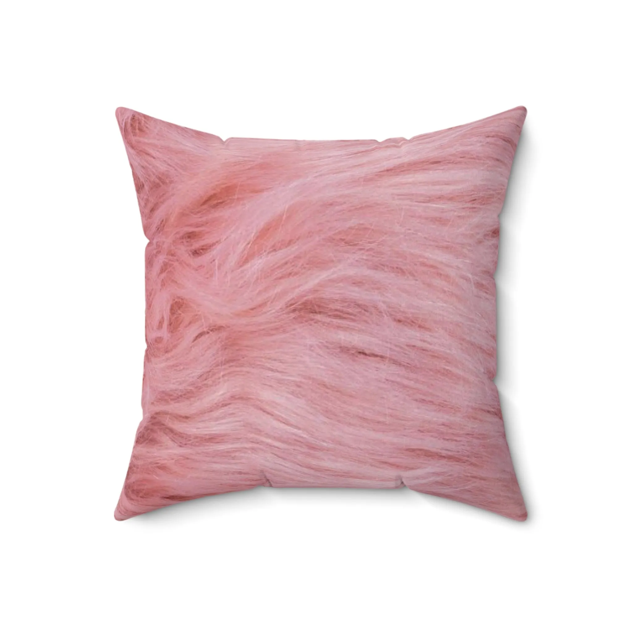 Pink Teddy - Inovax Spun Polyester Square Pillow