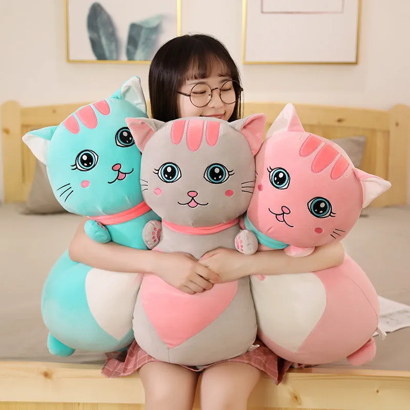 Plush Cat Couple Doll Cushions