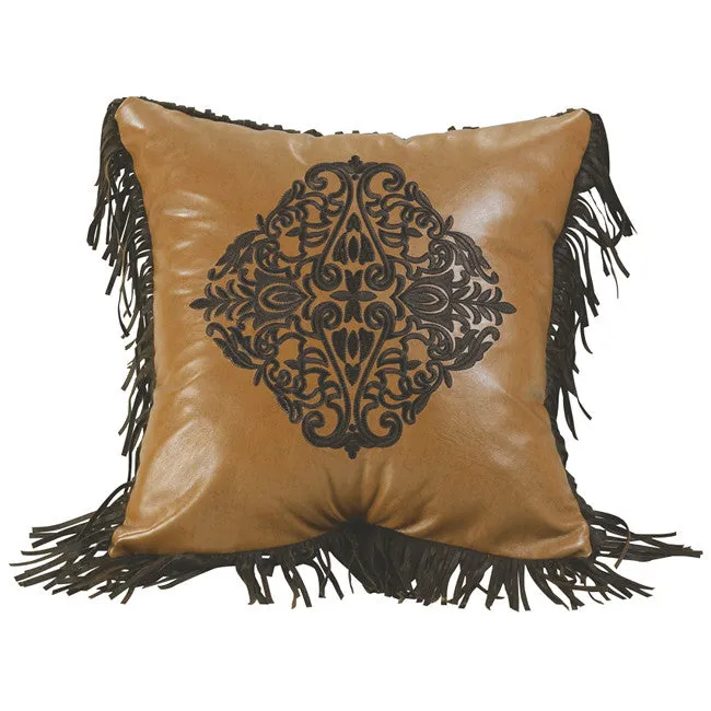 "Las Cruces" Western Embroidered Medallion Pillow