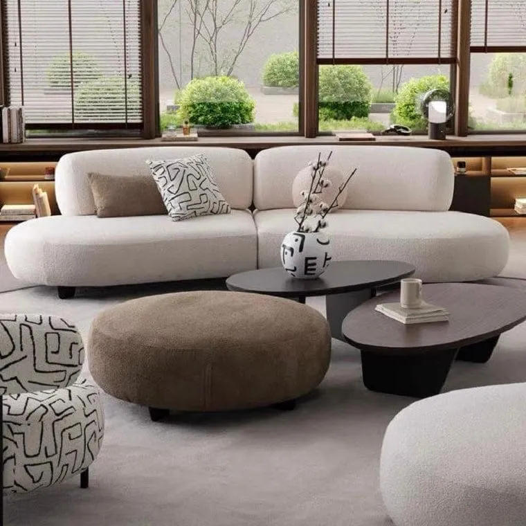 Regalia Boucle Curve Sofa