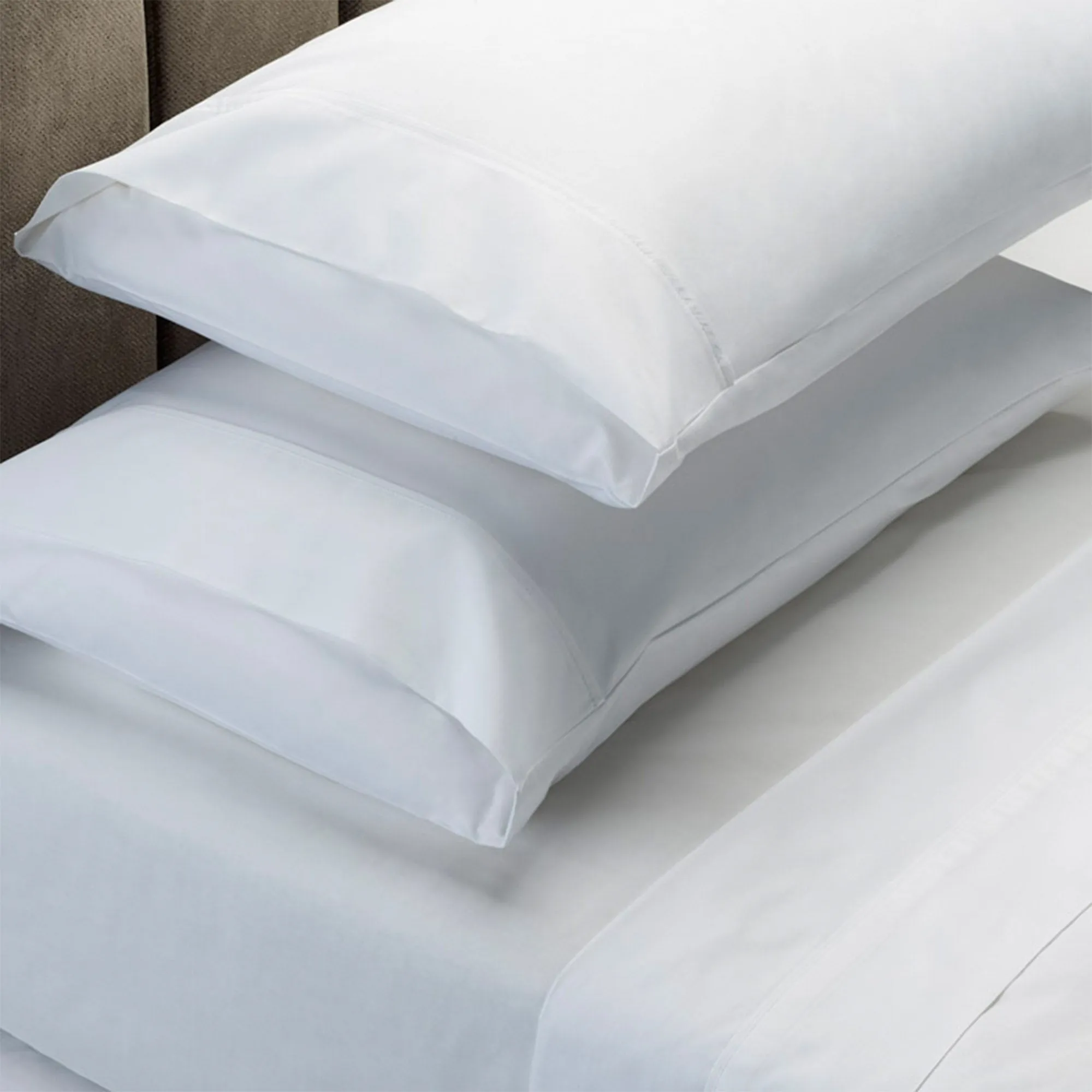 Renee Taylor 1500 Thread Count Pure Soft Cotton Blend Flat & Fitted Sheet Set King White