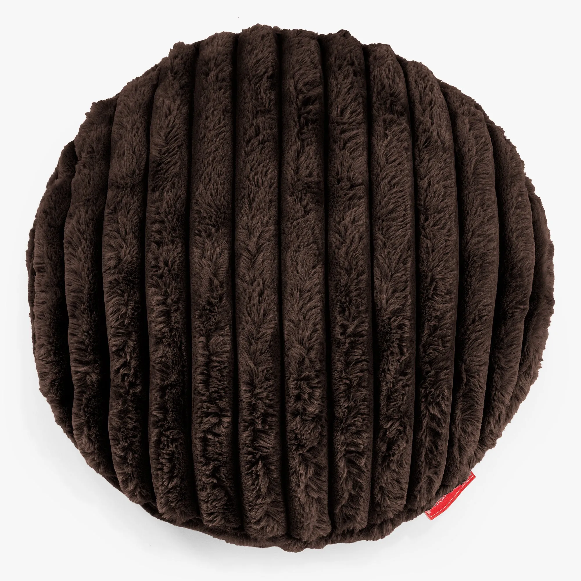 Round Scatter Cushion Cover 50cm - Ultra Plush Cord Sable