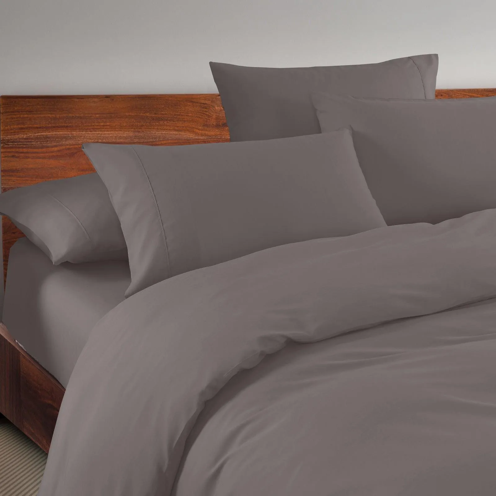 Royal Comfort 1500 Thread Count 6 Piece Cotton Rich Bedroom Collection Set - King - Dusk Grey