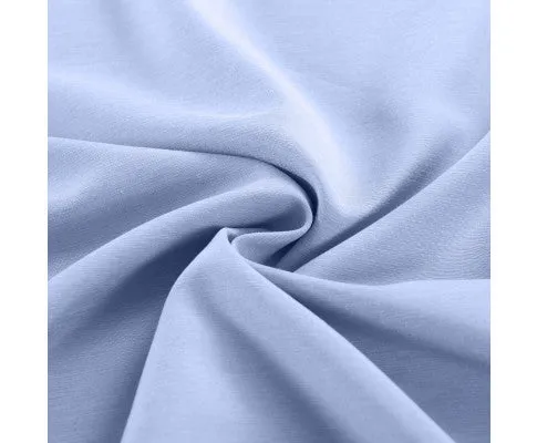 Royal Comfort 2000TC 6 Piece Bamboo Sheet & Quilt Cover Set Cooling Breathable - LIGHT BLUE