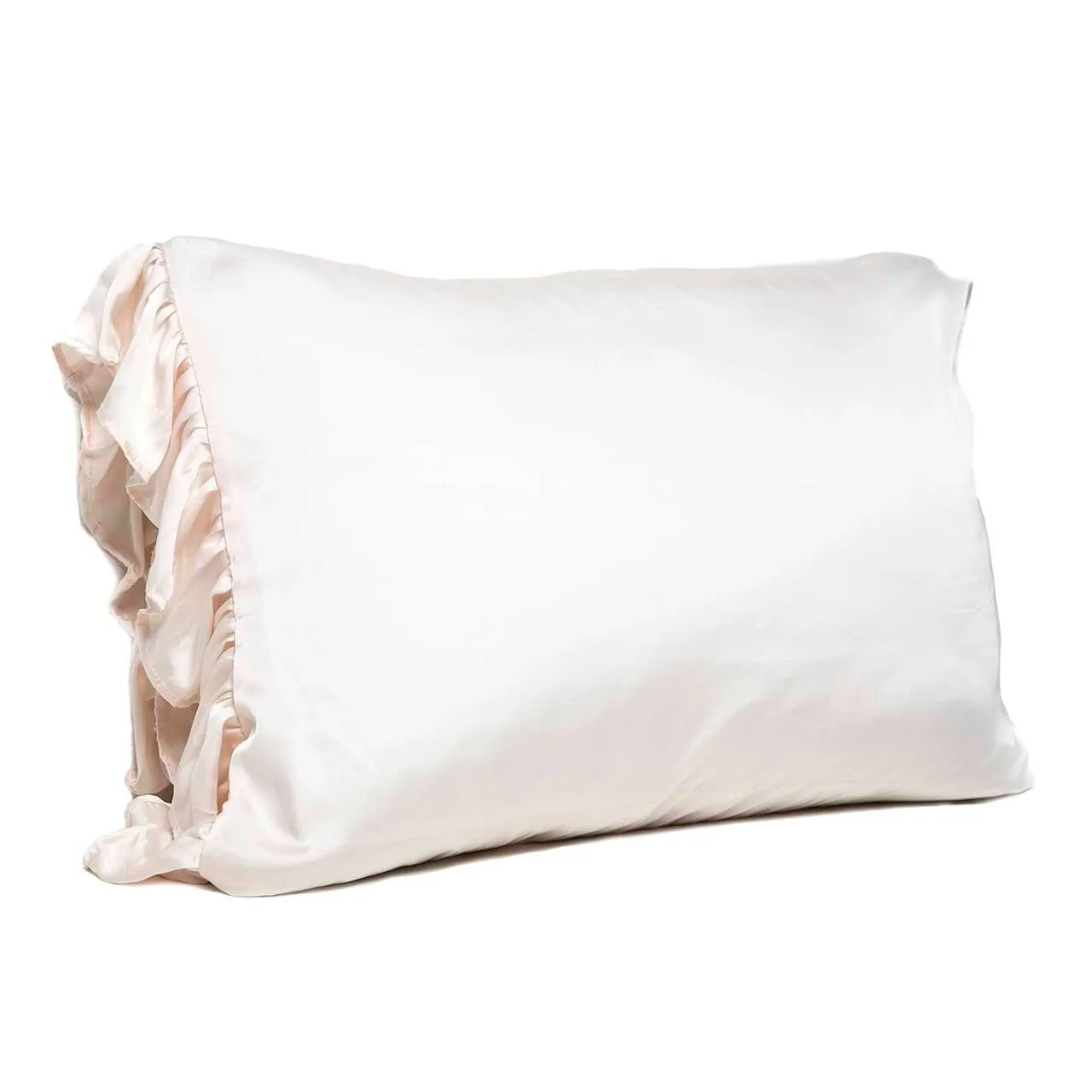 Ruffled Silky King Pillowcases