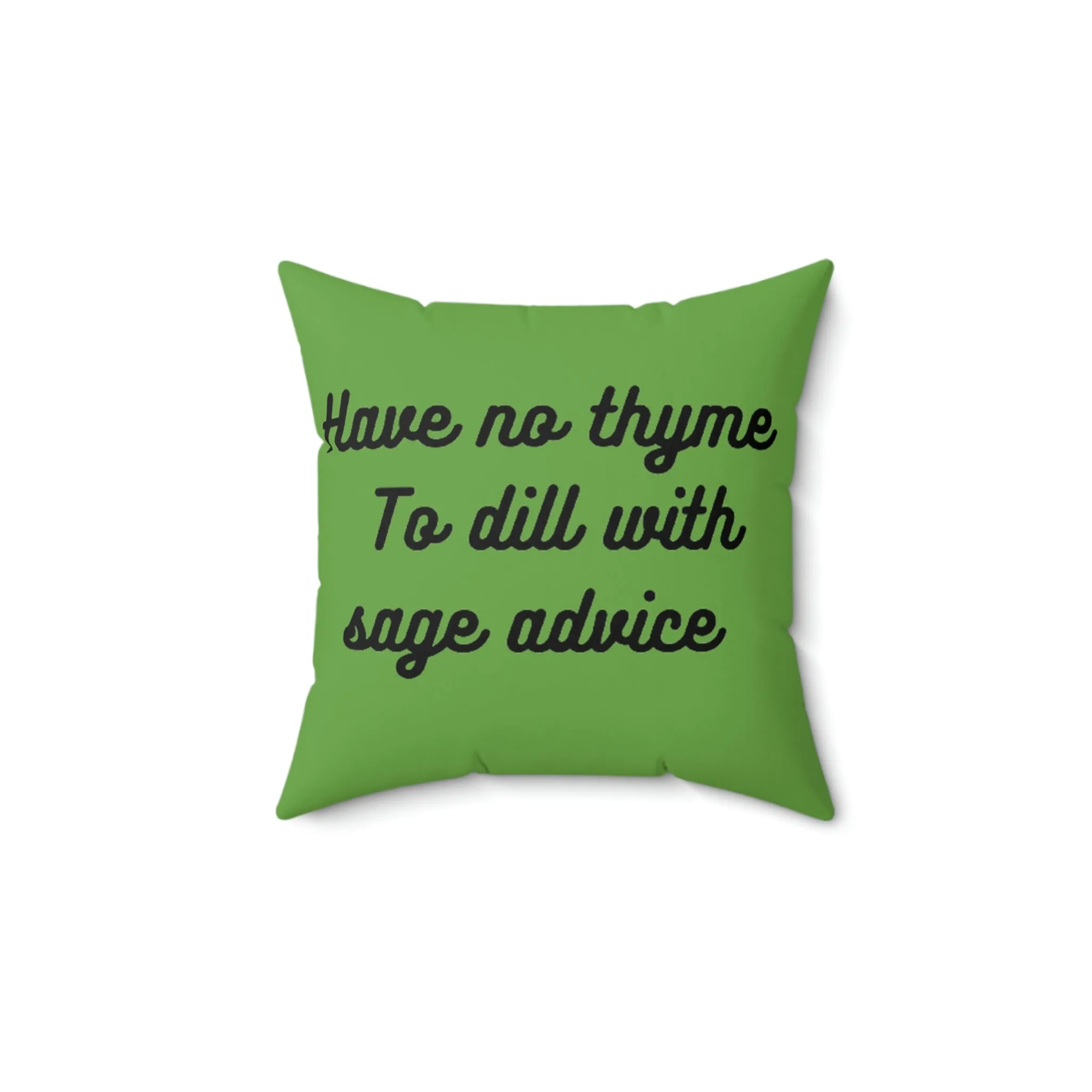 Sage Advice Spun Polyester Square Pillow