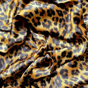 Satin Pillowcase, Leopard, African Animal Print. Silky Smooth.