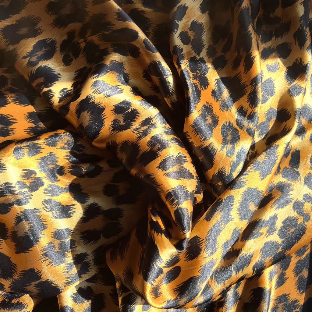 Satin Pillowcase, Leopard, African Animal Print. Silky Smooth.