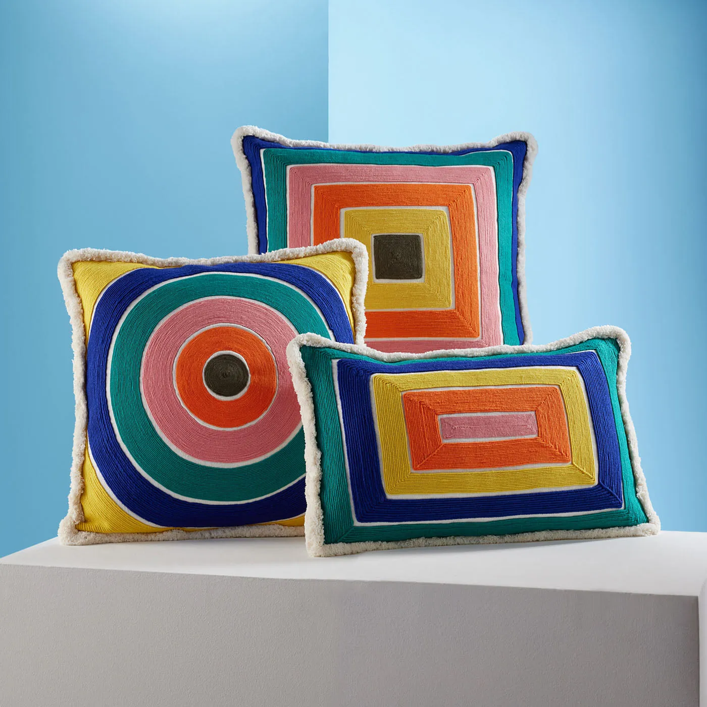 Scala Corded Bullseye Pillow