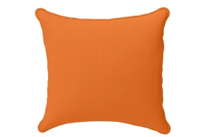 Scatter Cushions 60 x 60 cm Orange Leather