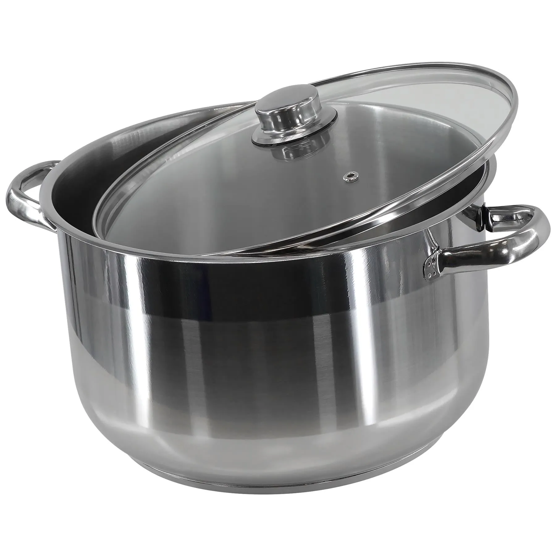 Stainless Steel Stock Pot with Lid 6.5L